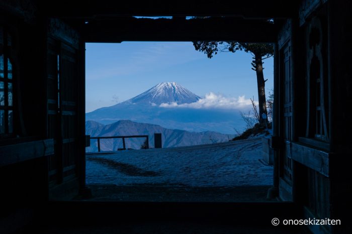 七面山　富士山