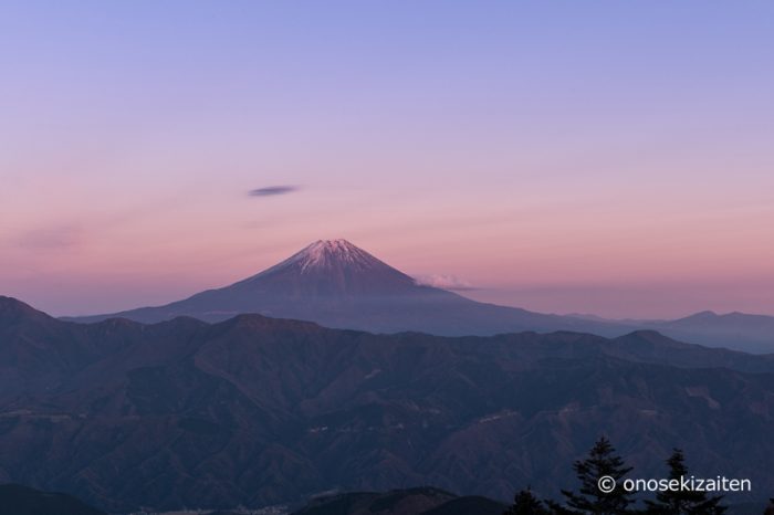 七面山　富士山
