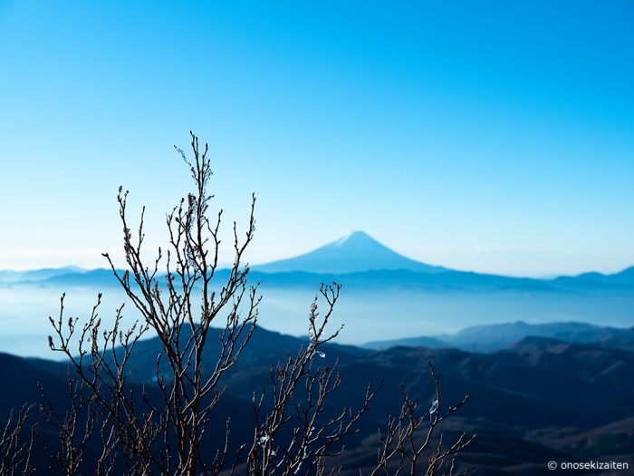 金峰山で年始広告の撮影［小野石材店］