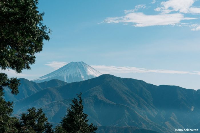 身延山からの富士山　修行走