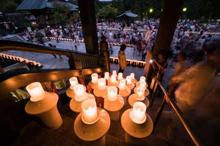 法多山尊永寺　万灯祭　［山梨 小野石材店］