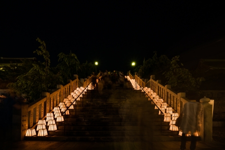 法多山尊永寺　万灯祭　［山梨 小野石材店］